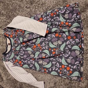 Long Sleeve Tea Floral Dress